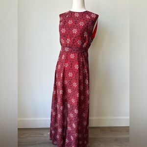 Red Floral Maxi Dress